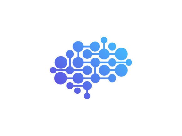Brain Network Technology Logo Graphics