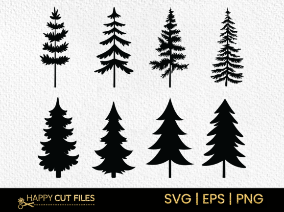 Christmas Tree Svg Bundle, Graphics and Crafts