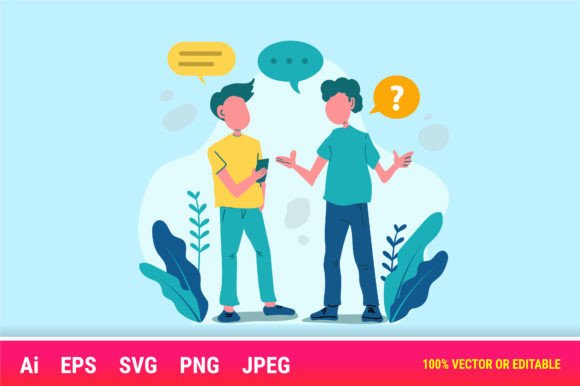 Comunication for Business Cartoon Graphics