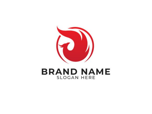 Fire Bird Logo Template: Graphics and Logos for Local Business