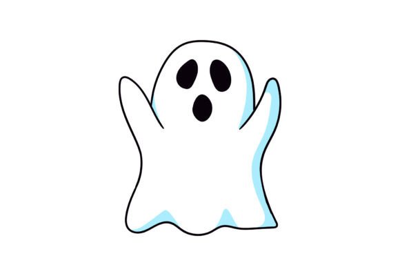 Ghost Clipart Artwork: Graphics for Spooky Design