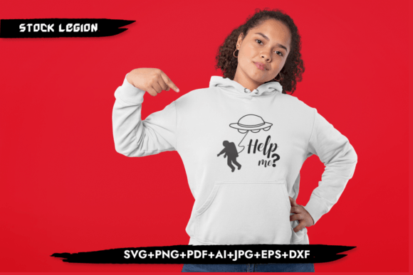 Help Me - Astronauts Svg: Graphics for T-Shirt Designs