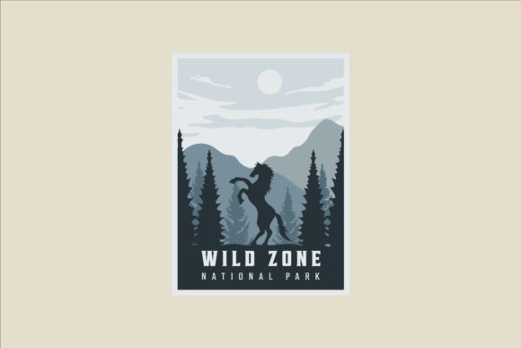 Horse Nature Wildlife Minimalist Poster