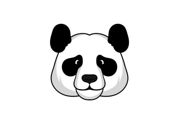 Panda Clipart Vector Graphic for Illustrations