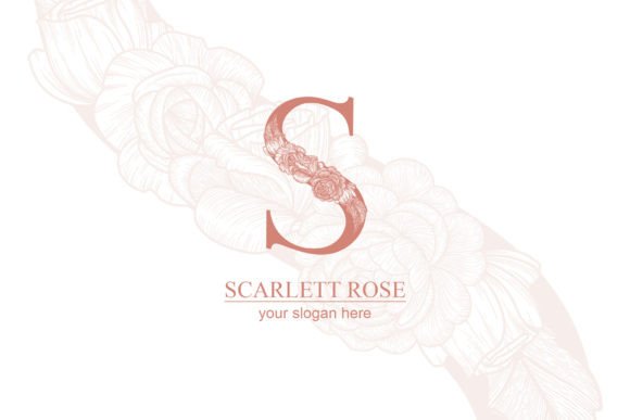 S Logo, Floral Graphics for Local Branding