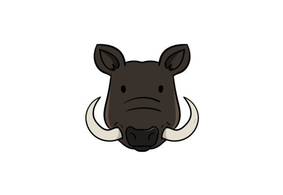 Wild Boar Animal Clipart Graphics and Illustrations